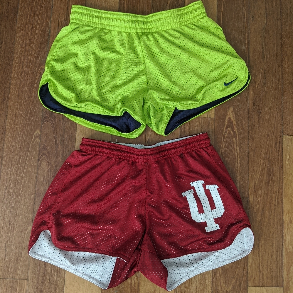 Two pairs of athletic shorts/ Nike/ IU